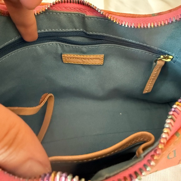 Dooney & Bourke Pink Multicolor Logo Shoulder Bag - Picture 2 of 6